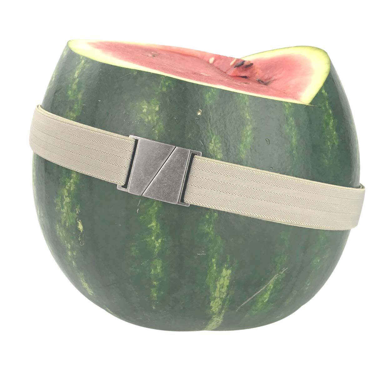 Women's Adjustable Stretch Belt with No Show Flat Buckle, Nickel-free (Truth KARMA)