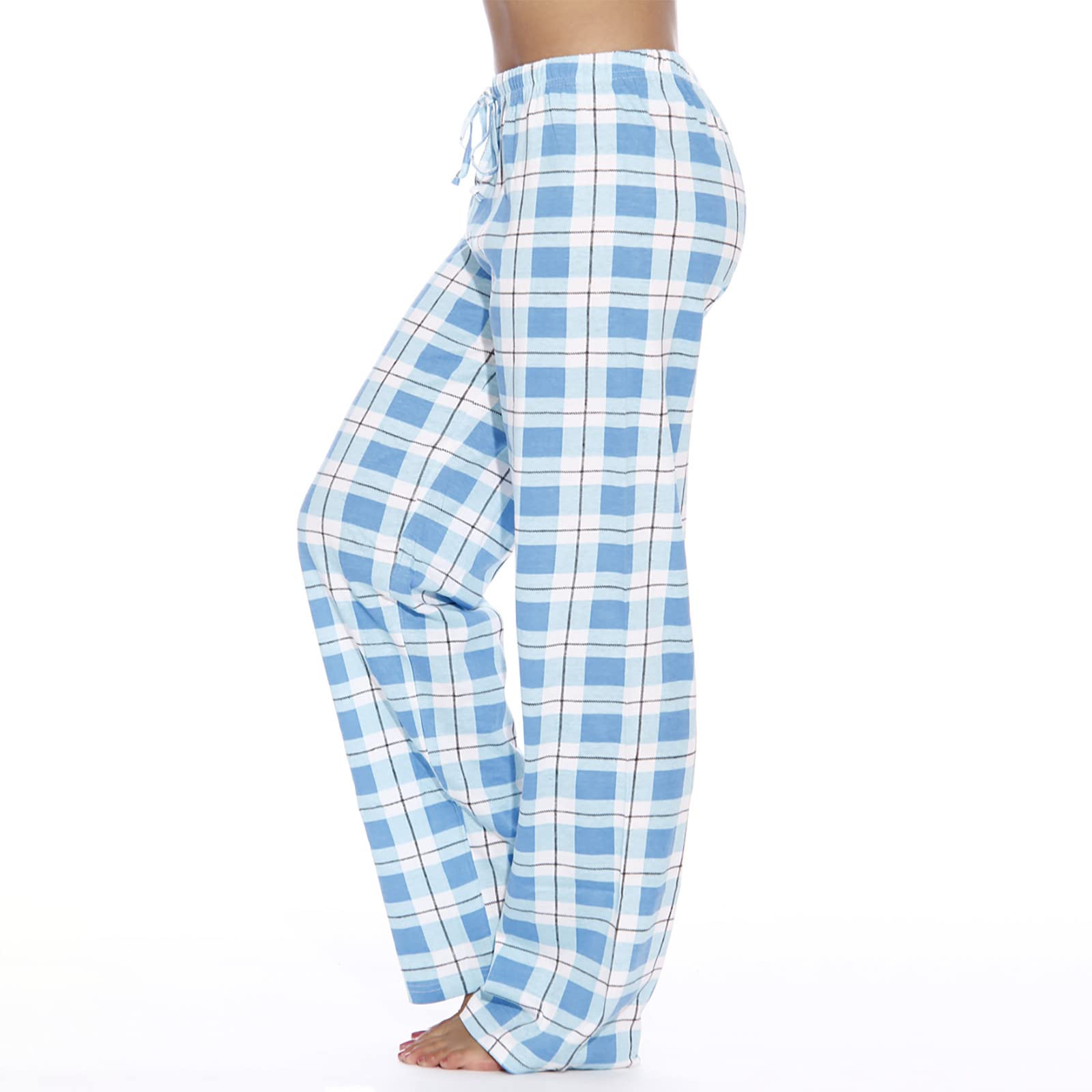 TWGONE Women's Pajamas Pants Plaid Stretch Casual Loose Comfy Pants Sleep Bottom Lounge Cute Pajama Sleepwear
