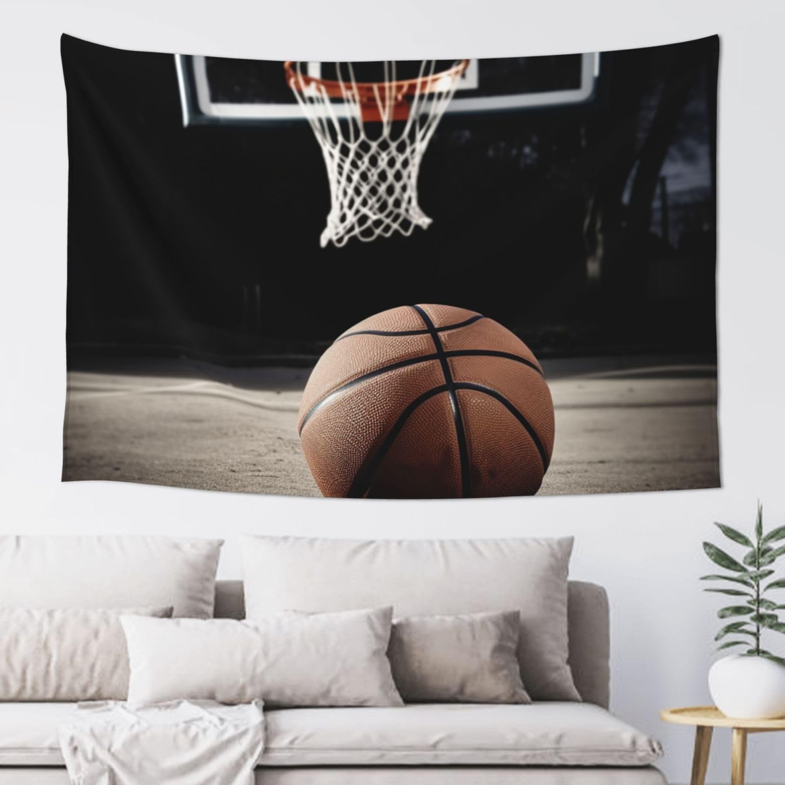 FodPand Basketball Tapestry for Bedroom Aesthetic, Wall Hanging Tapestries Art Decor Backdrop Wall Tapestry for Dorm Living Room Funny Poster Party Banner Background 40" X 60"