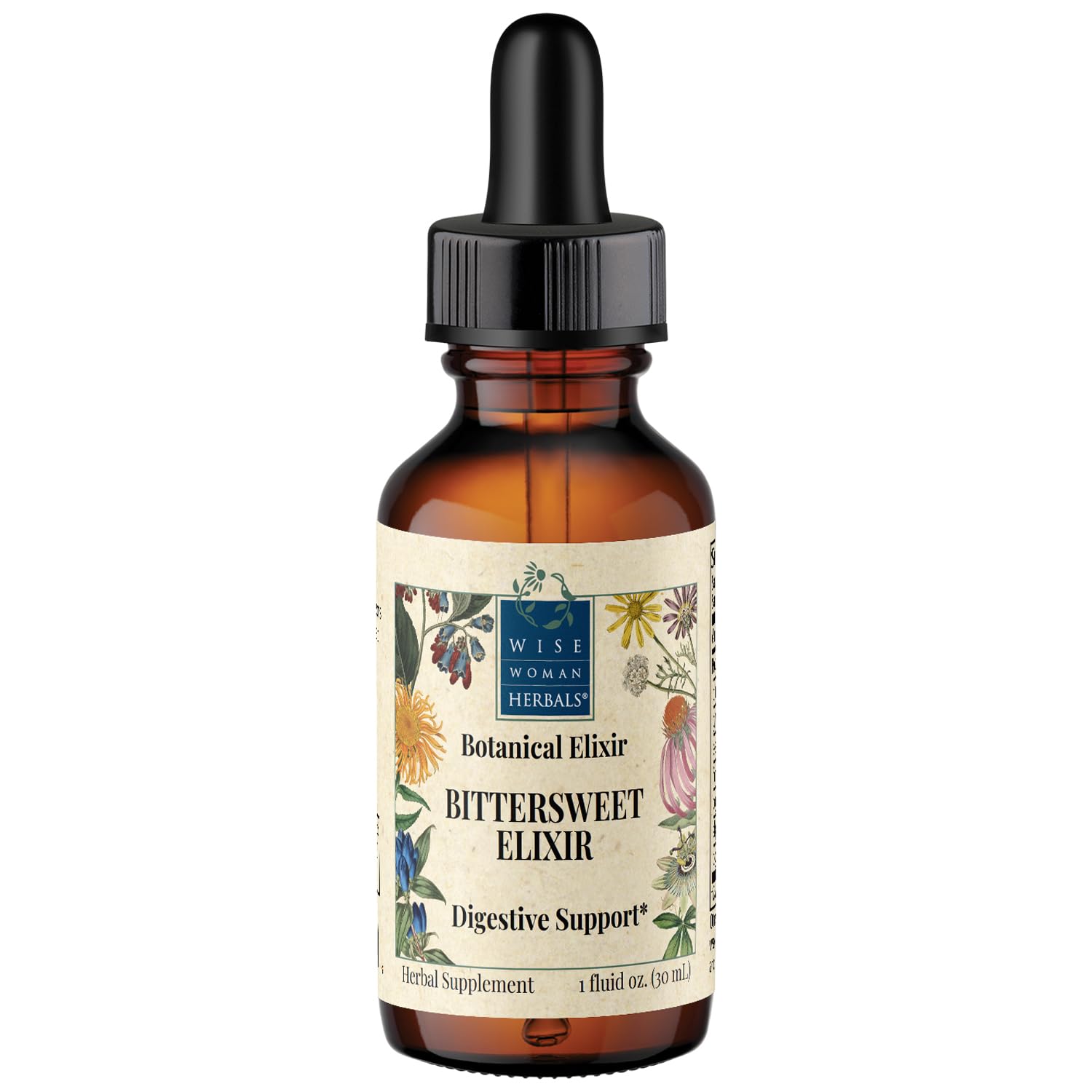 Wise Woman Herbals Bittersweet Elixir, Digestive Support Bitters, 1oz 1 Fl Oz (Pack of 1)