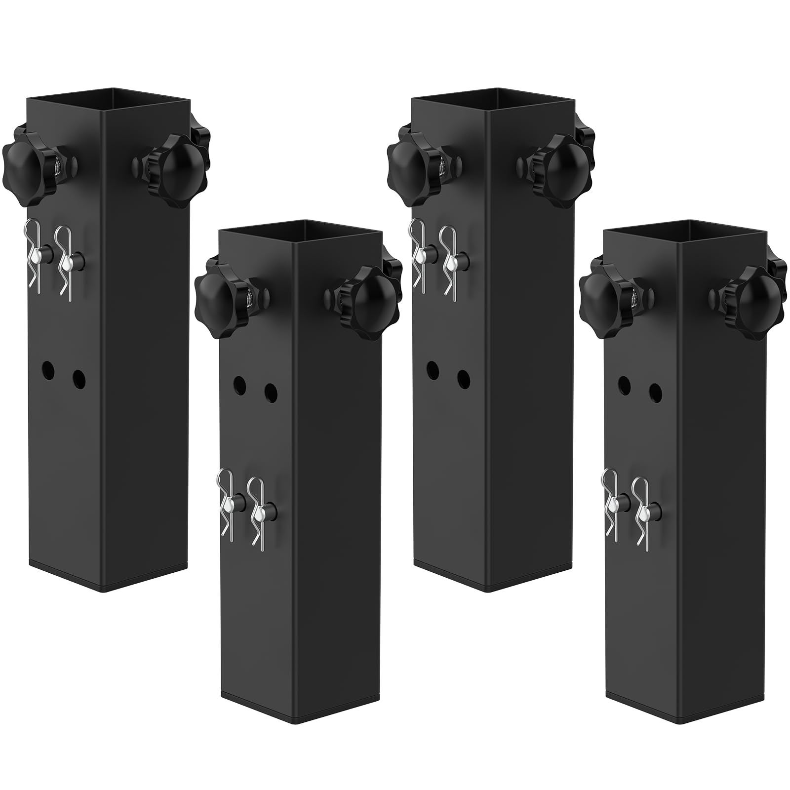 Yantuo4 Pcs Table Leg Extenders for Folding Tables, Folding table risers for Folding Tables Straight/Bent Leg, Adjustable Folding Table Leg Risers, Raise Table Height 3.5"/5.5"(2" Diameter - 7.87”)