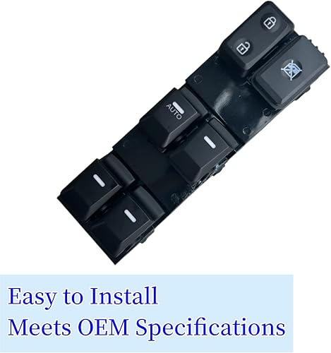 Miniatura 3 de Interruptor maestro de elevalunas eléctrico compatible con Kia Sportage 2014 2015 2016 Reemplazar OEM # 93570-3W000 lado delantero izquierdo del