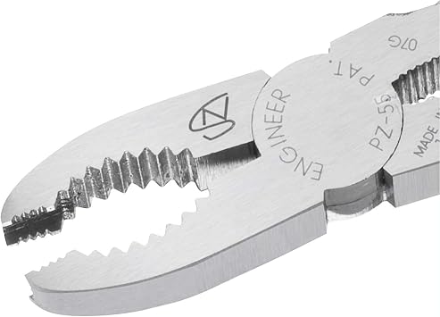 ENGINEER PZ-55 Gripping Pliers & BPT-PCH Tool Pouch Bundle (Made in Japan)