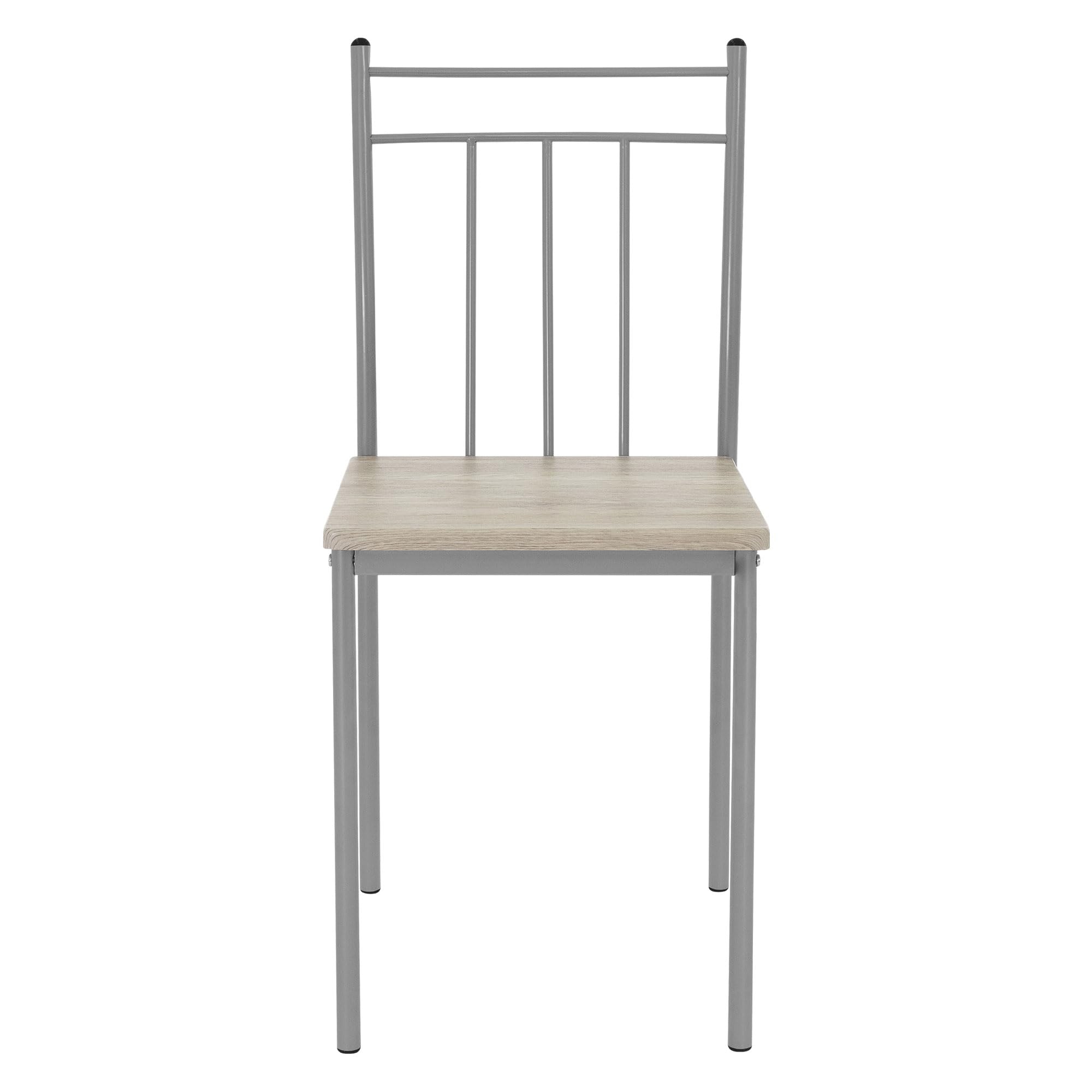 ML-Design Set Tavolo con 4 Sedie per Sala da Pranzo in Legno MDF Beige Rovere Chiaro per la Cucina Gambe in Metallo Materiale per il Montaggio Incluso Assemblagio Facile Set di 5 Pezzi per 4 Persone