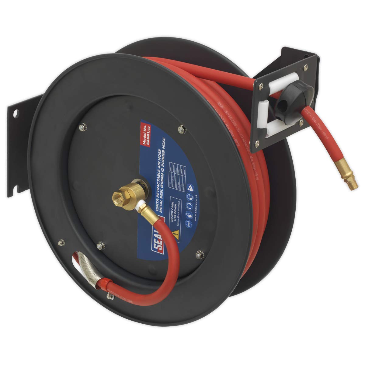 Sealey Retractable Air Line Hose Reel 10mm 15m