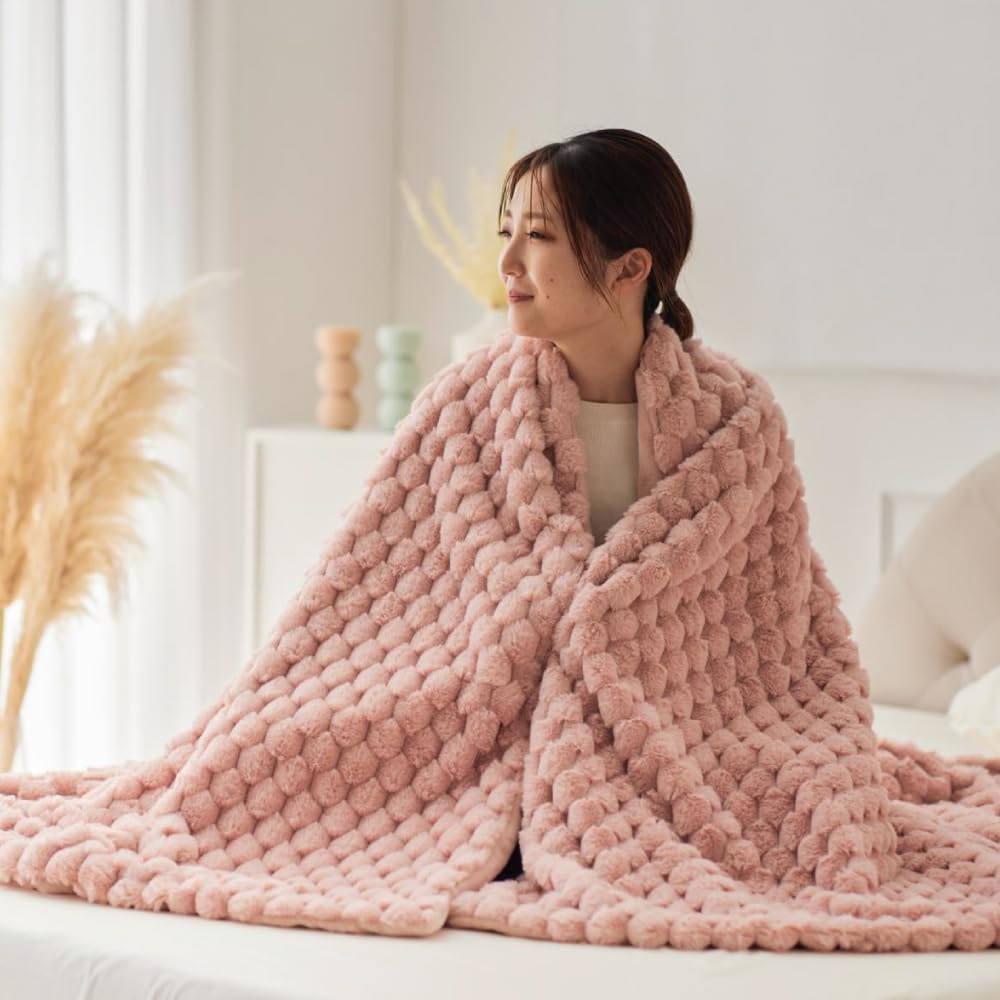 Amazon｜ASHEL ふわポコ 毛布 シングル(150cm×210cm) 2WAY