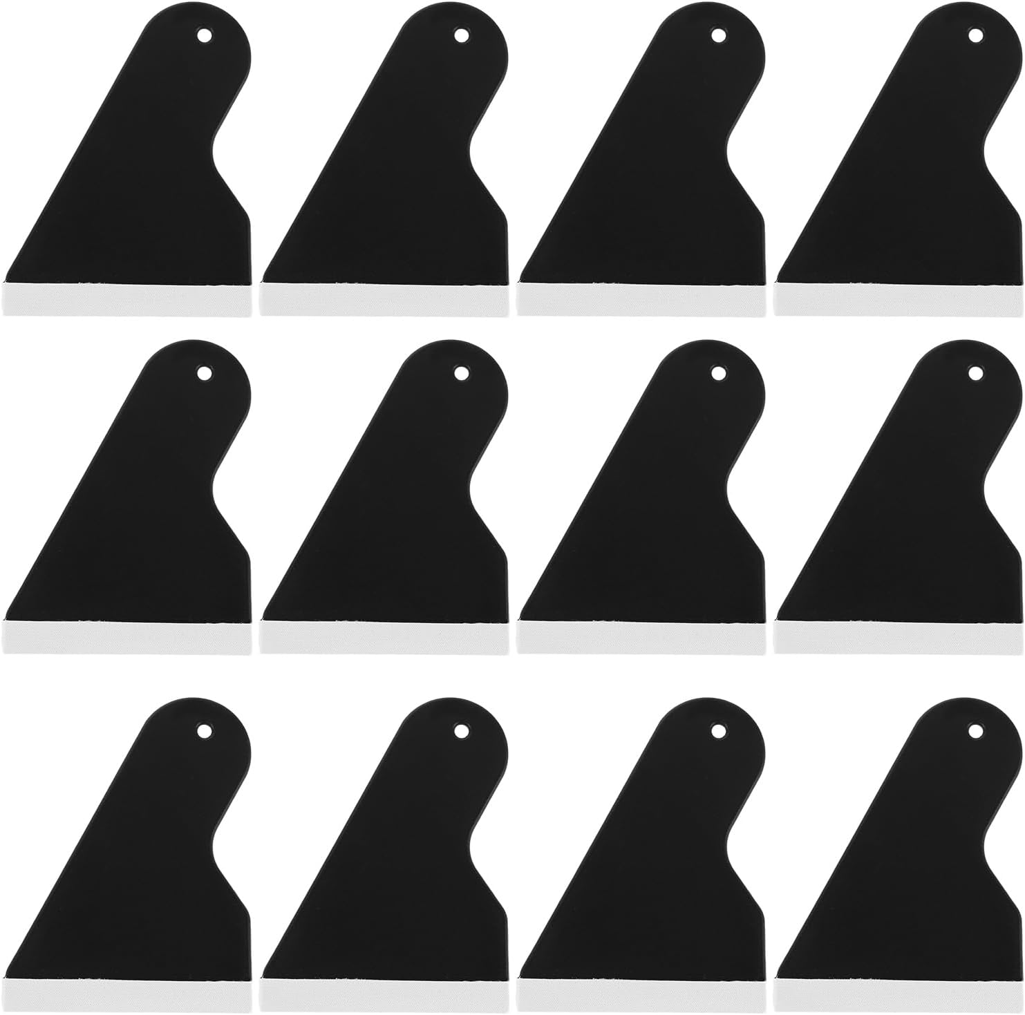 25pcs Felt Edge Squeegees Felt Fabric for Film Decal Car Vinyl Wrap Squeegee Application Tool Phone Screen Film Installation Tool for Cellphone Computer Wallpaper Window