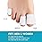 Povihome Toe Sleeves, Toe Protectors, 12 Pack Toe Tube Pads for Hammer Toe,Stubbed Toe,Corns, Calluses Protect (3 Different Sizes, White)