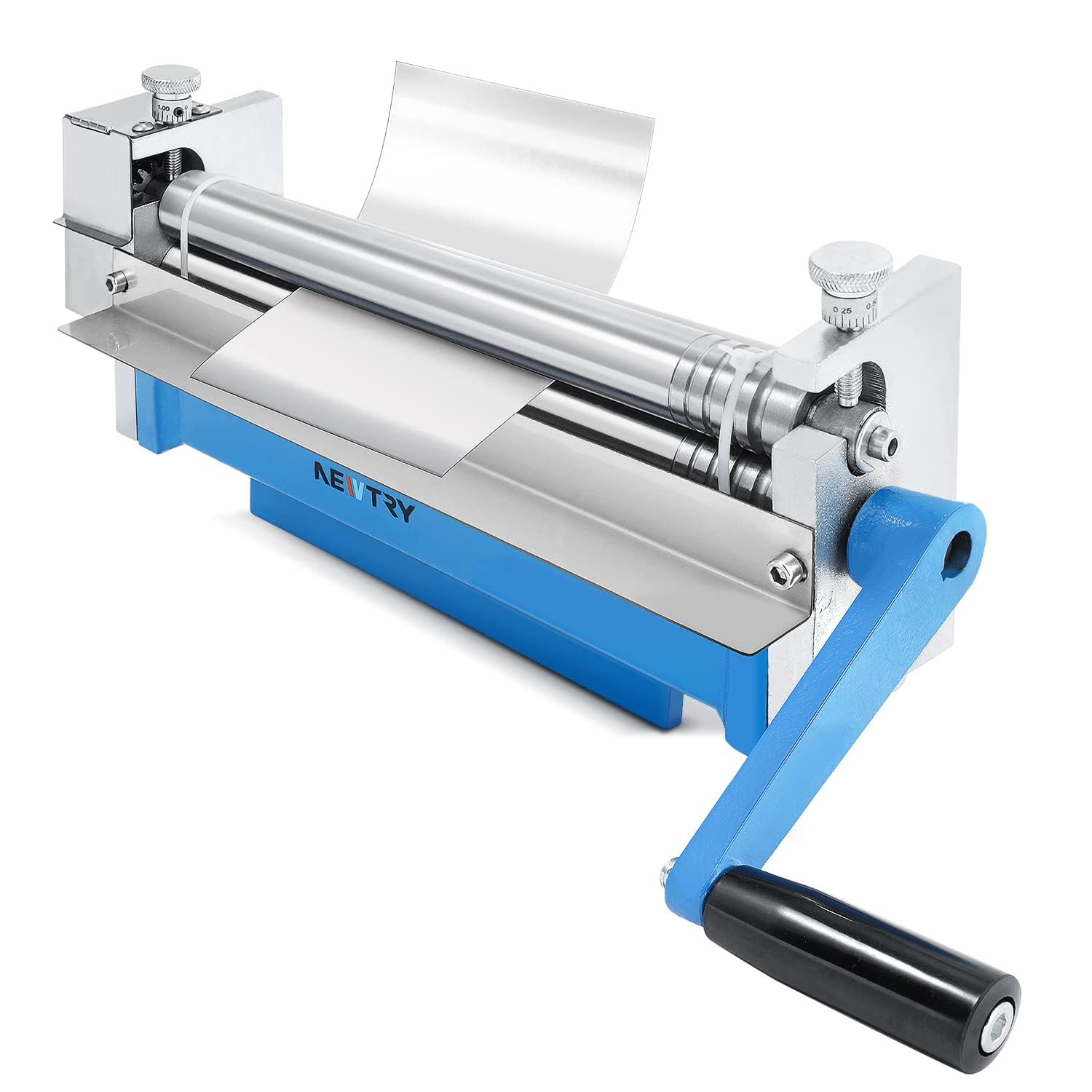NEWTRY 12.6 inch Slip Rolling Bending Machine Metal Plate Bending Round Machine Sheet Metal Roller with a Removable Rollers Slip Rolling Bending Machine Suitable for Stainless Steel & Aluminum Plate