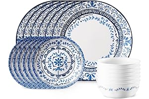 Corelle Dishes Set for 4: Vitrelle 18-Piece Service for 6