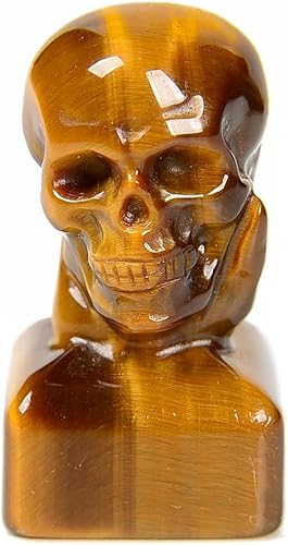 Miniatura 4 de Teclas de visualización personalizables hechas a mano con calavera de ojo de tigre, teclas de teclado para juegos de computadora para teclados