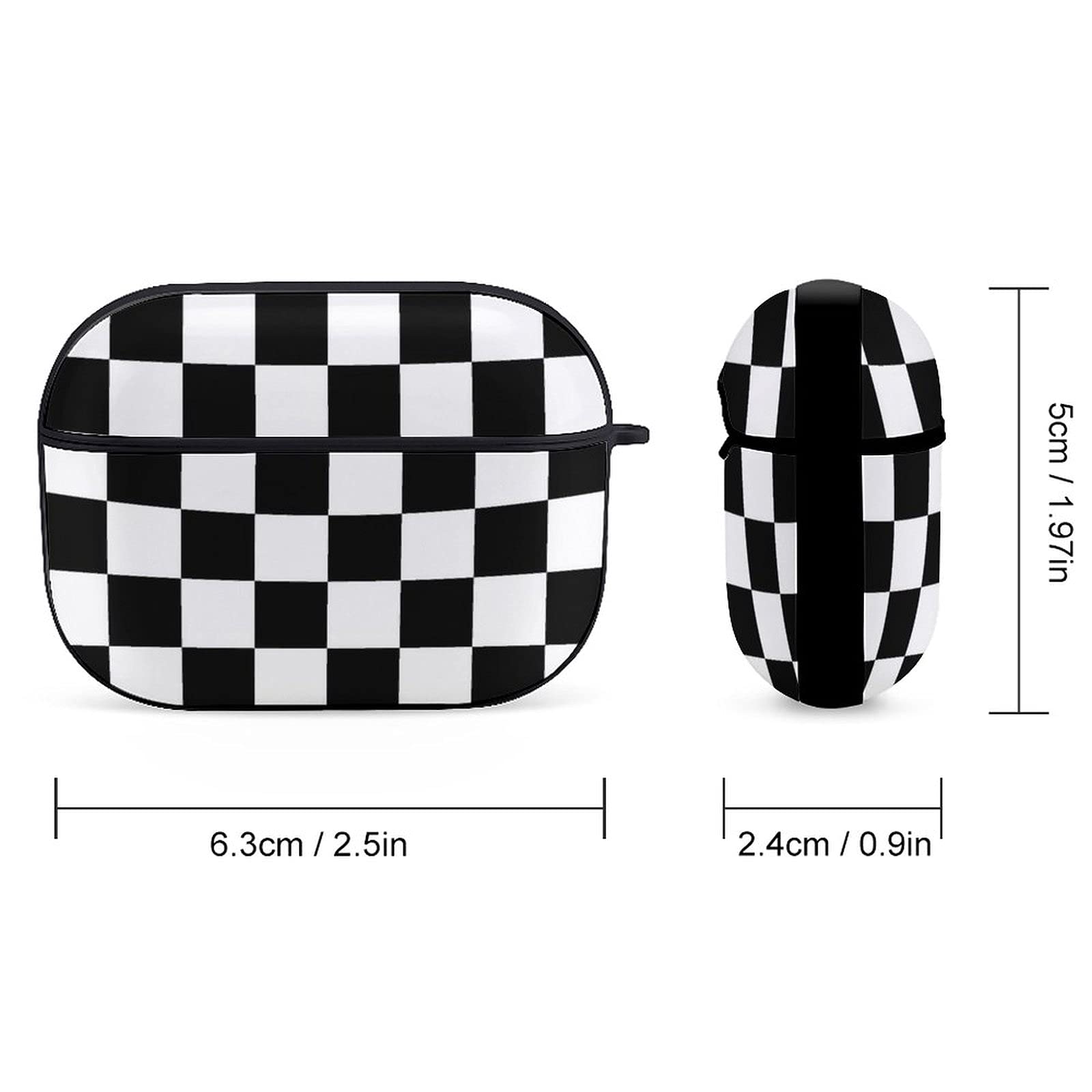 Amazon.com: YouTary Black White Race Checkered Flag Pattern