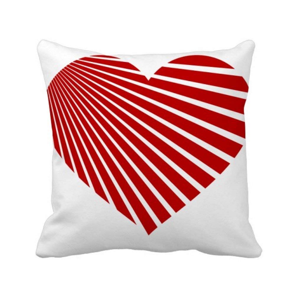 Coussin rouge en forme de coeur carré pour corriger le manque de confort du canapé
