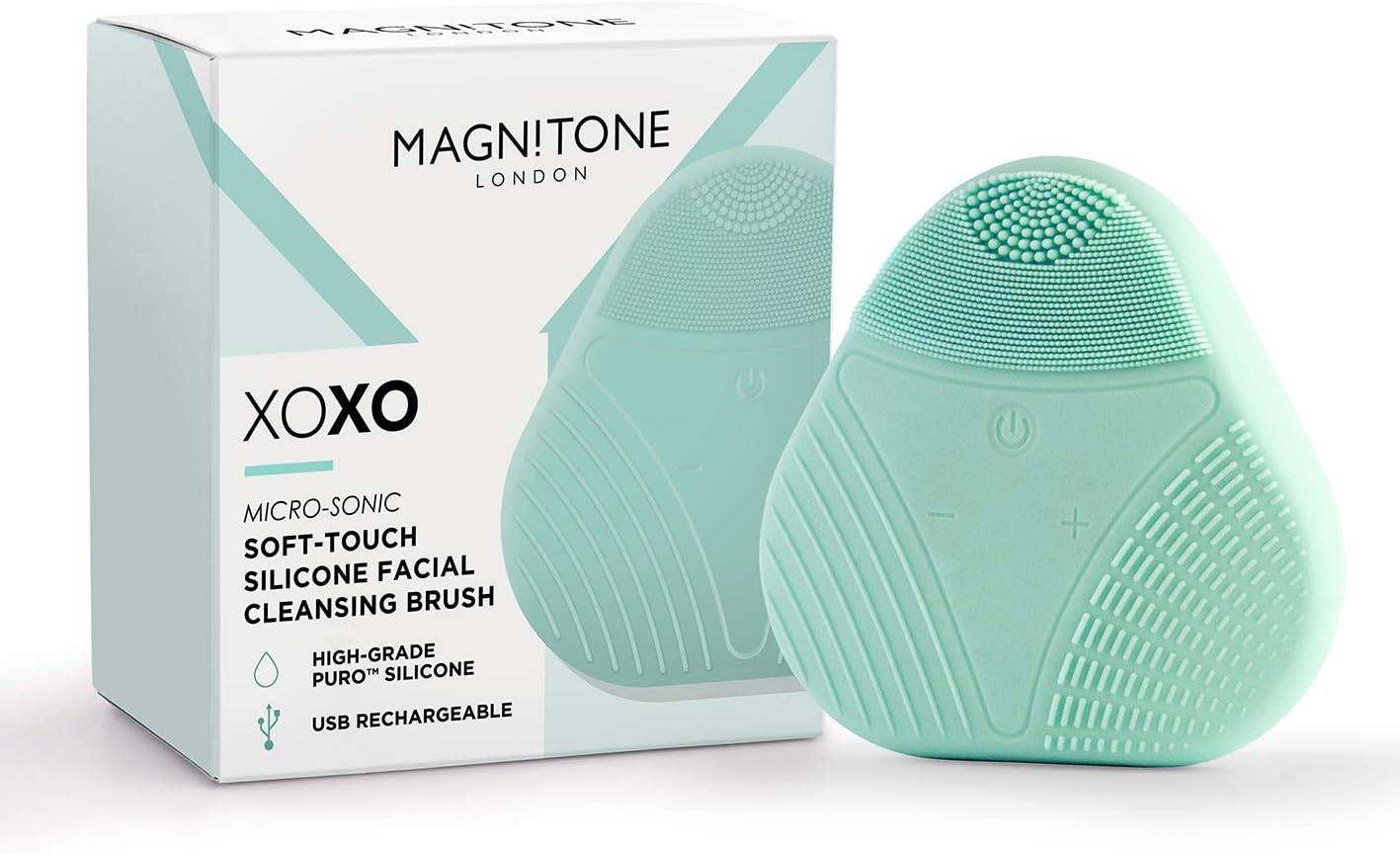 MagnitoneXoxo Micro-Sonic Softtouch Silicone Facial Cleansing Brush - Green