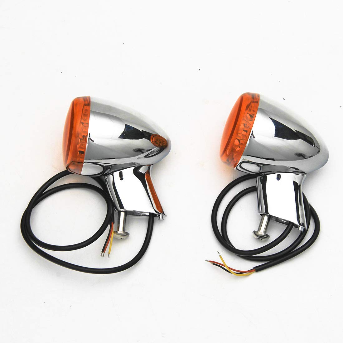 Accessoires de moto 4,5" - Spot auxiliaire - Phare antibrouillard DRL - Boîtier de jeu - Seau avec lampe clignotante et support d'éclairage - Pour touring Street Glide Trike (Chrome)