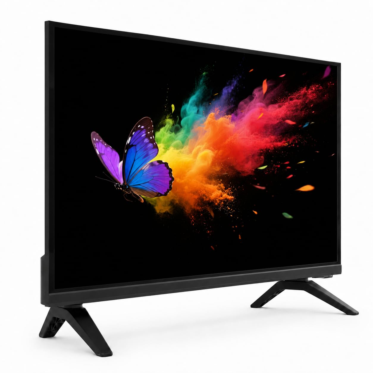TuTu TU24Q1H-T8 Smart TV 24 Pulgadas (60 cm), LED HD Televisor | Powered by Tizen, WiFi, Bluetooth, App Store, AirPlay, Triple Tuner (DVB-T/T2, DVB-C, DVB-S/S2), HDMI, USB