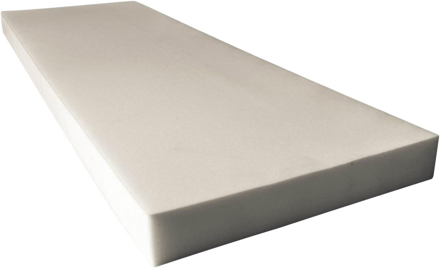 AK TRADING CO. Upholstery Foam High Density Cushion (Seat Replacement, Foam Sheet, Foam Padding), 1" H x 24" W x 72" L,White