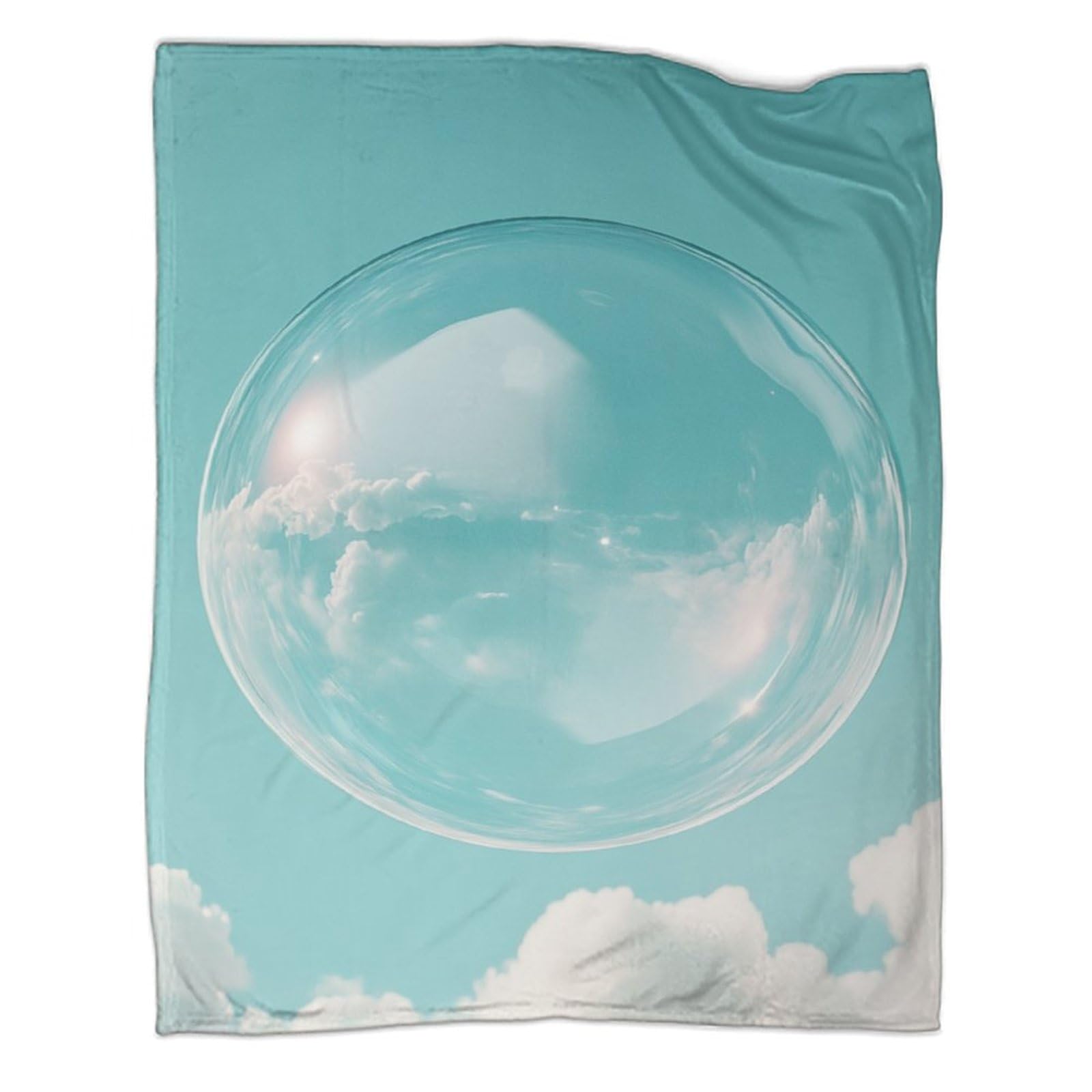 Imprimé boule de cristal 3D sur couverture douce et chaude haut de gamme