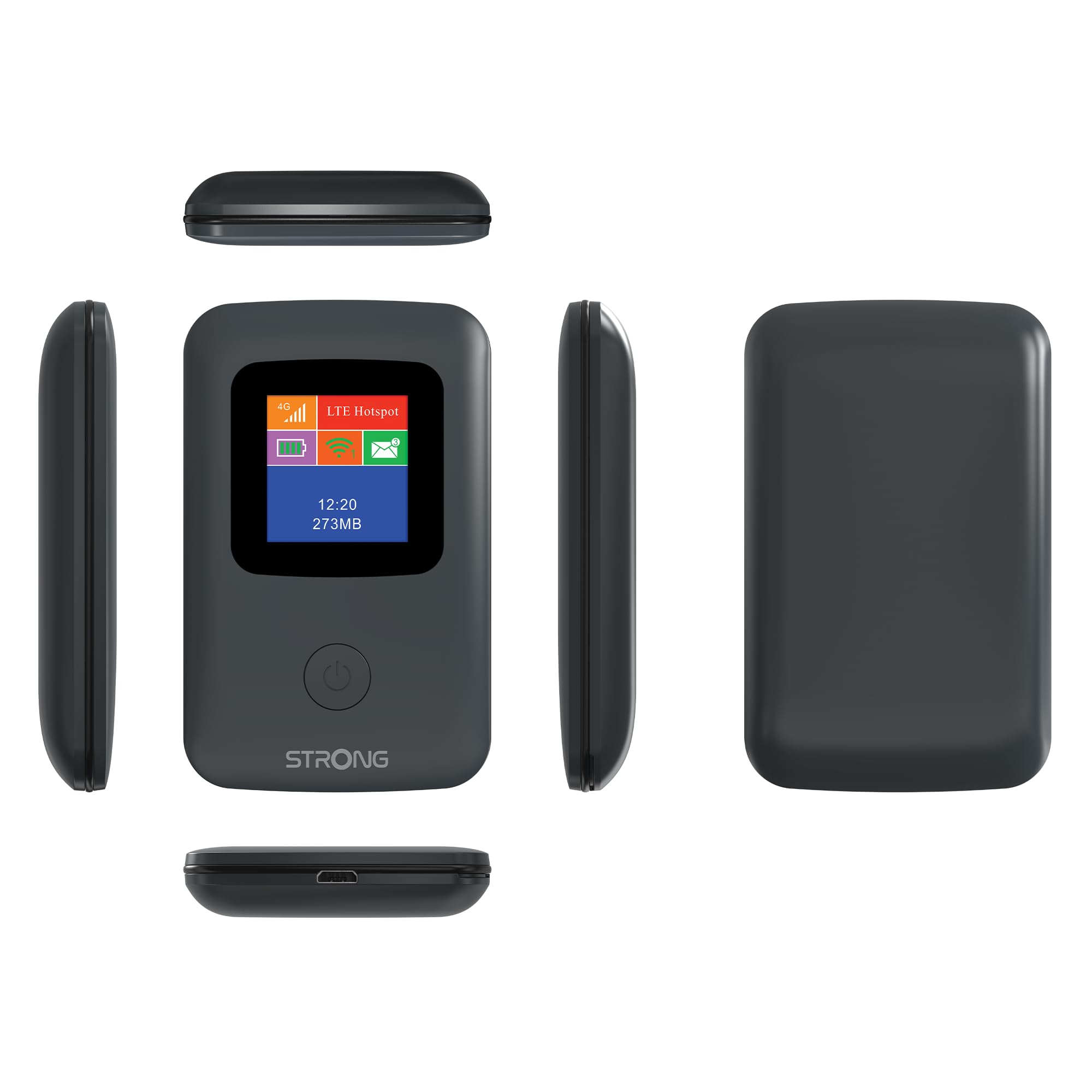 STRONG Routeur 4G LTE 150 Mbps|Hotspot WiFi Mobile|Ecran Couleur|Compatible Tout opérateur et Carte SIM|Aucune Configuration|sans Fil|Garantie 4 Ans