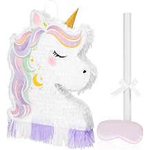 Cozystar Unicorn Pinata for Girls Birthday Party - 16.5" Pinata Set with Stick & Blindfold - Fairy Theme Party Supplies Indoor & Outdoor Game Decoracion