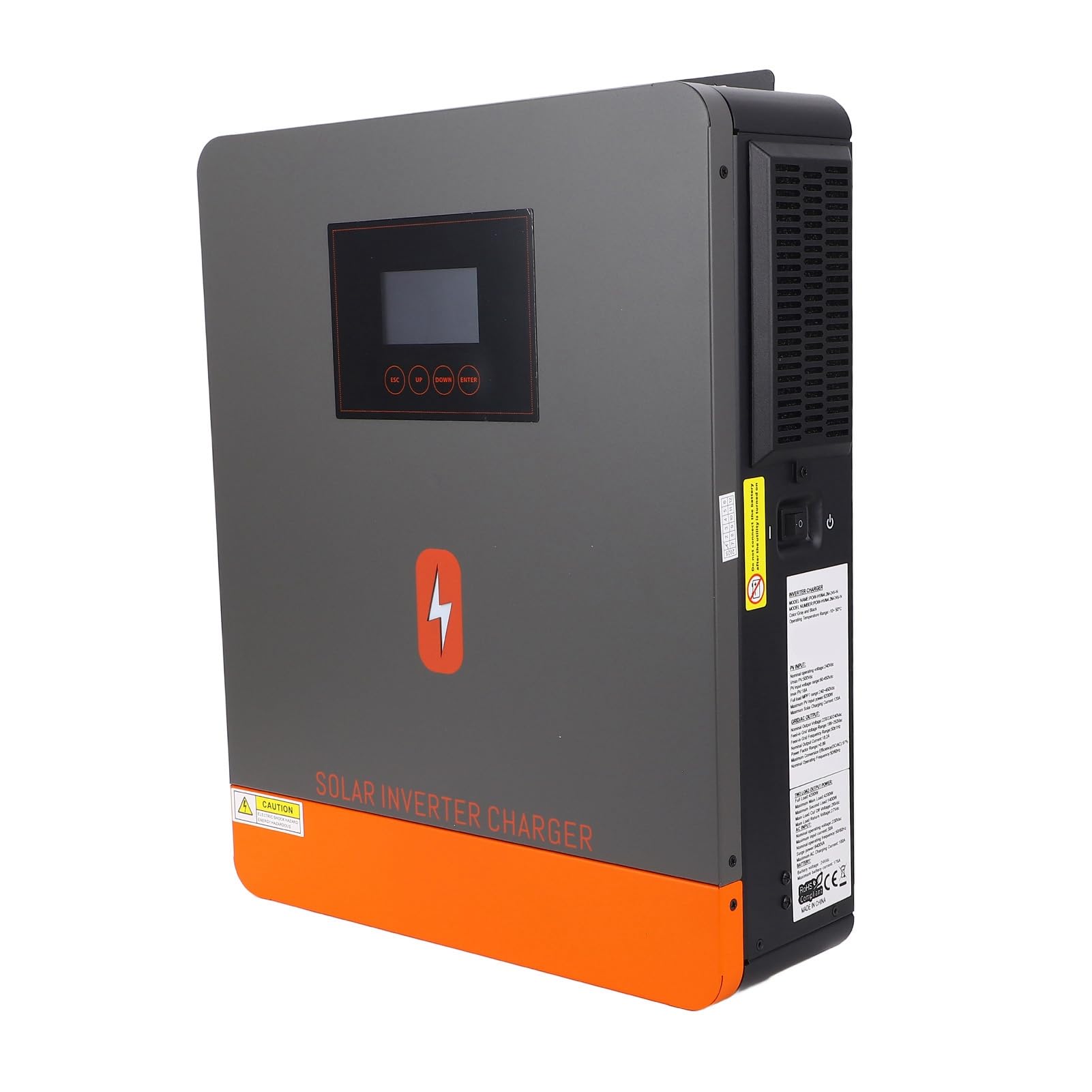 Inverter Solare 4200W con Controller MPPT 140A 230V Alimentatore Off-Grid Integrato per Casa e Ufficio Compatibile