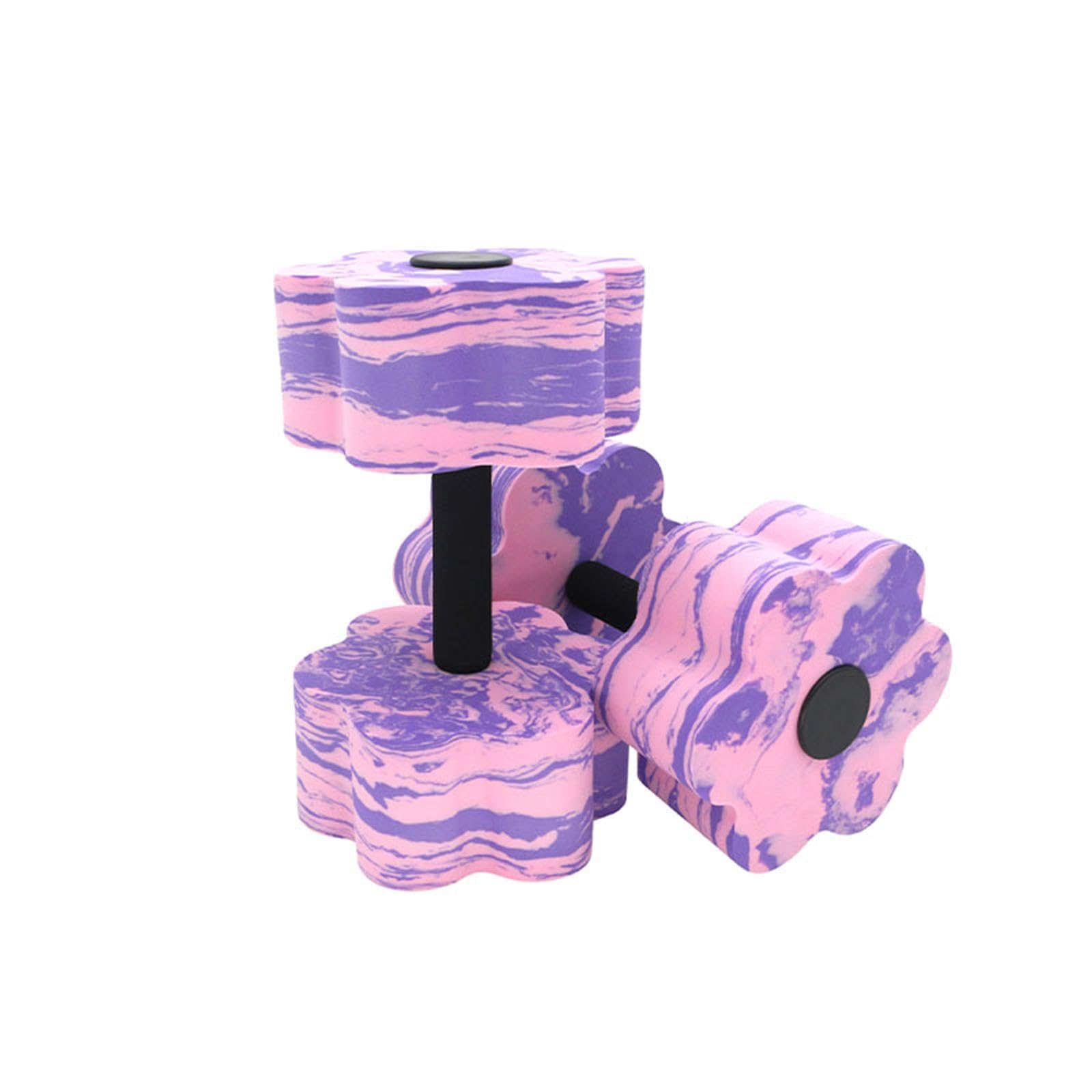 Aquatic Exercise Dumbbell Professional EVA Water Dumbbell for Men Women Purple and Pink-image-21