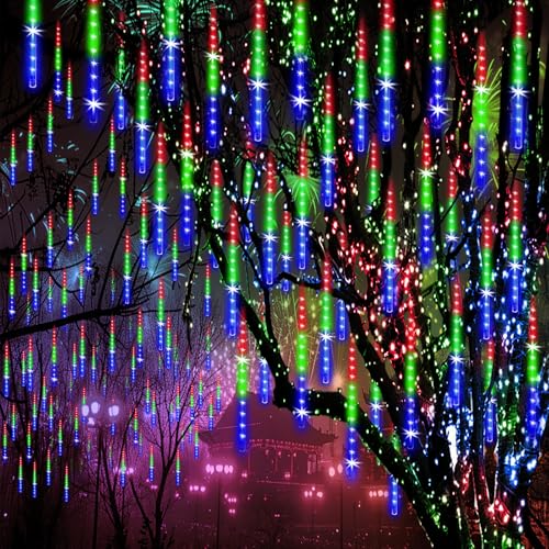 Amazon – ZPQBEYE 24-Tube 576-LED Meteor Shower Christmas Lights - image 1