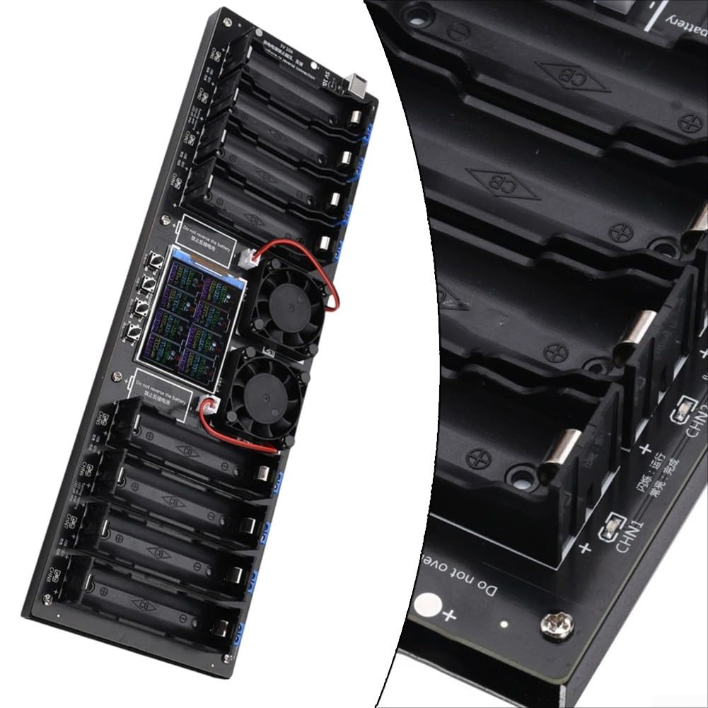 Testeur de résistance interne de capacité de batterie avec 8 canaux indépendants de sortie de 10 A et 2 écrans couleur de 10,2 cm pour analyse de batterie professionnelle