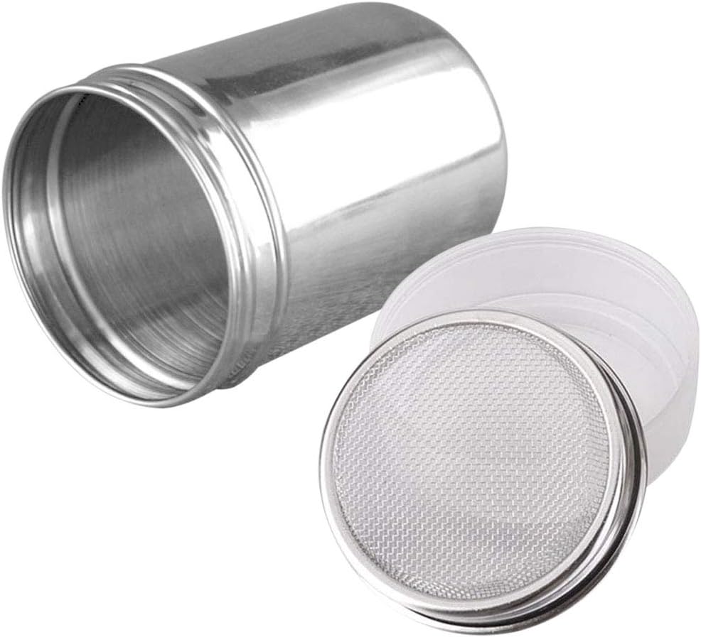 Onwon Powder Sugar Shaker with Lid Stainless Steel Fine