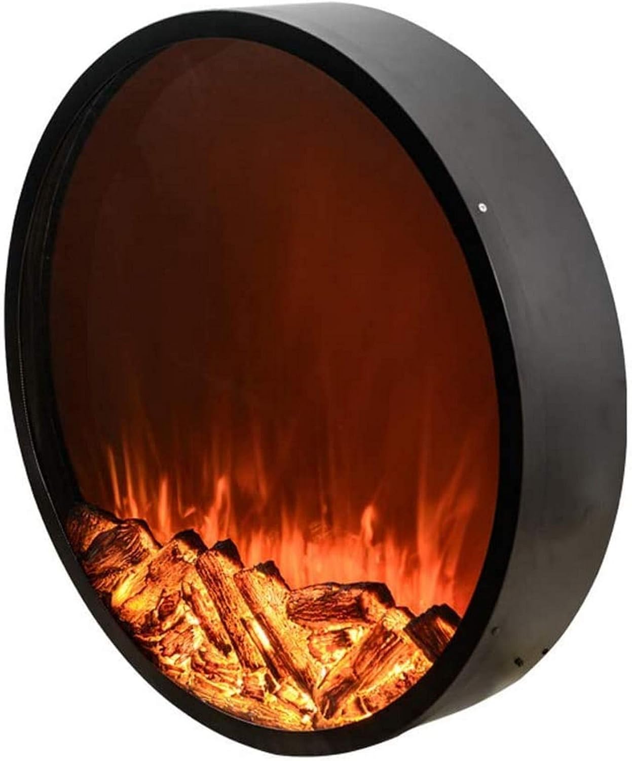 Round Electronic Heater Electric Fireplace Electric