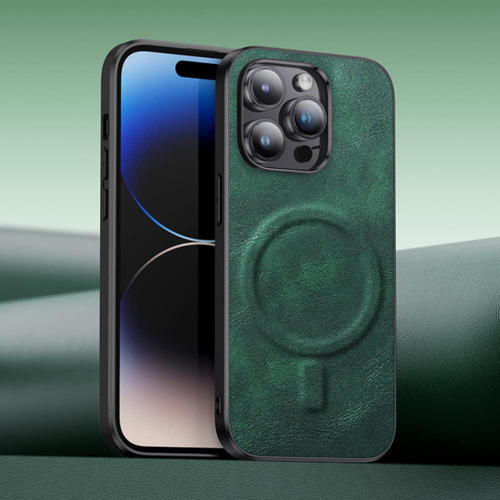 Étui antichoc iPhone 13 Pro Max vert pour charge induction - 8