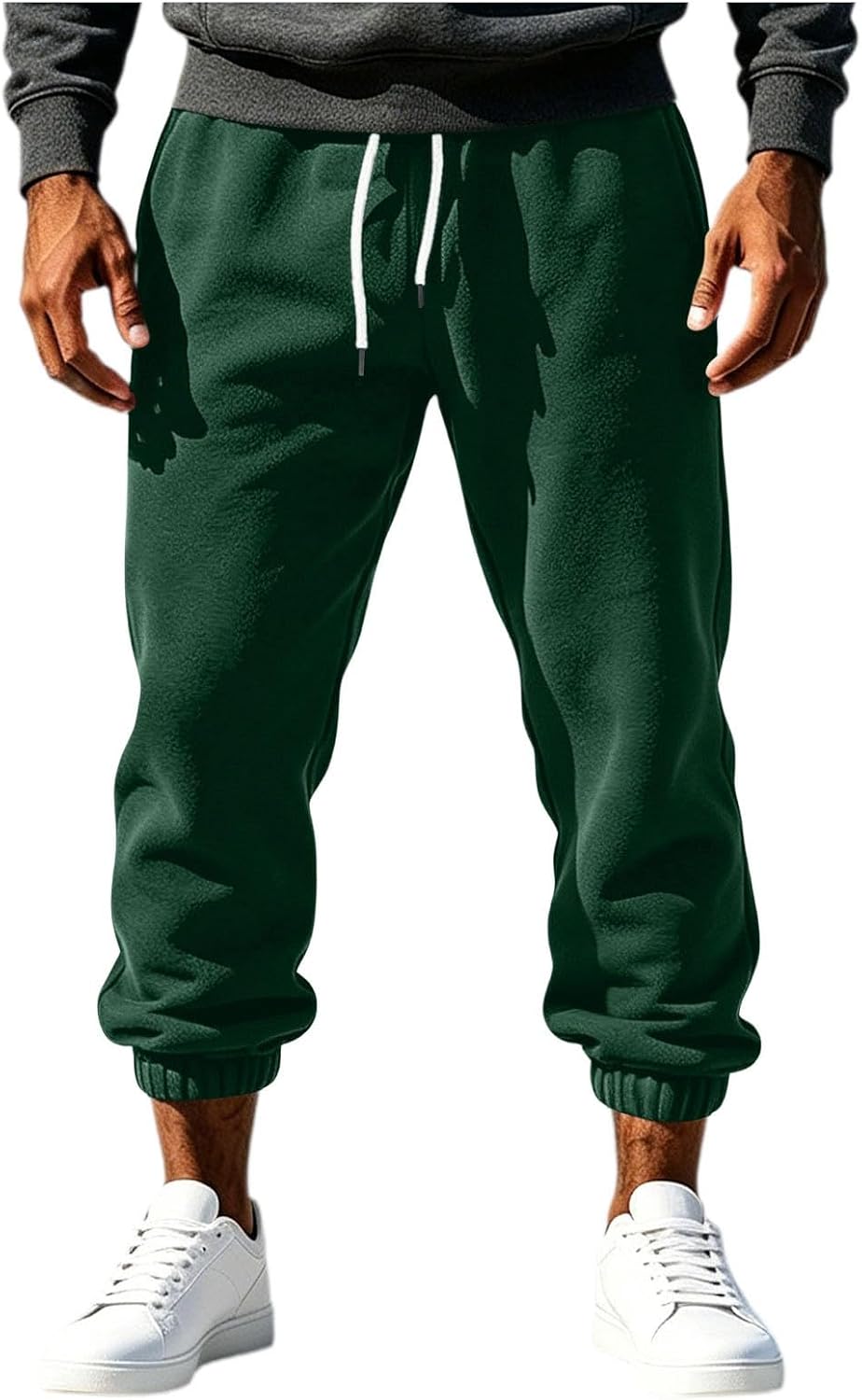 Everyday Active Jogger Pants for Men Cuffed Fleece Drawstring Sport | Midweight Fleece for Morning Runs, Park Walks, or Post-Gym Cooldowns, the Everyday Layering Piece for Active Lifestyles