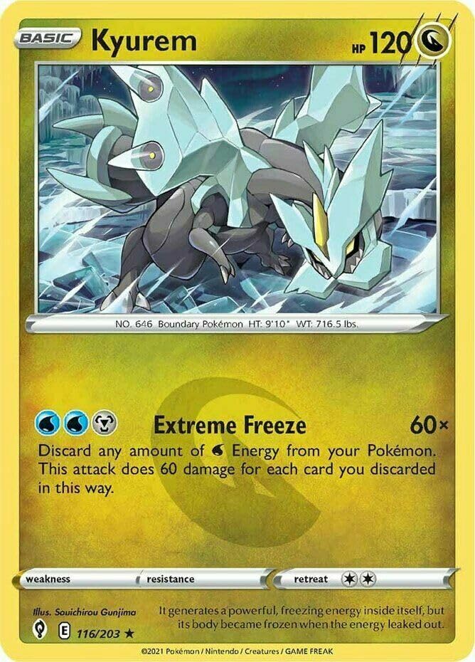 Evolving Skies - Kyurem - 116/203 - Holo Rare - NM/M