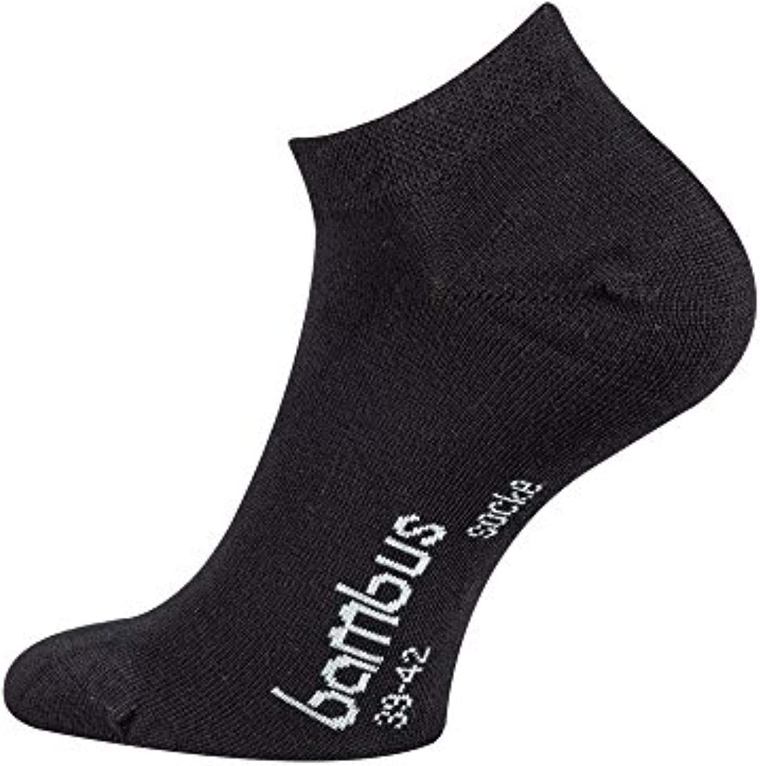 TippTexx 24 12 Paar Sneaker-Bambussocken mit Anti-Loch-Garantie,Ökotex, Geruchskiller (Bambussocken K6)