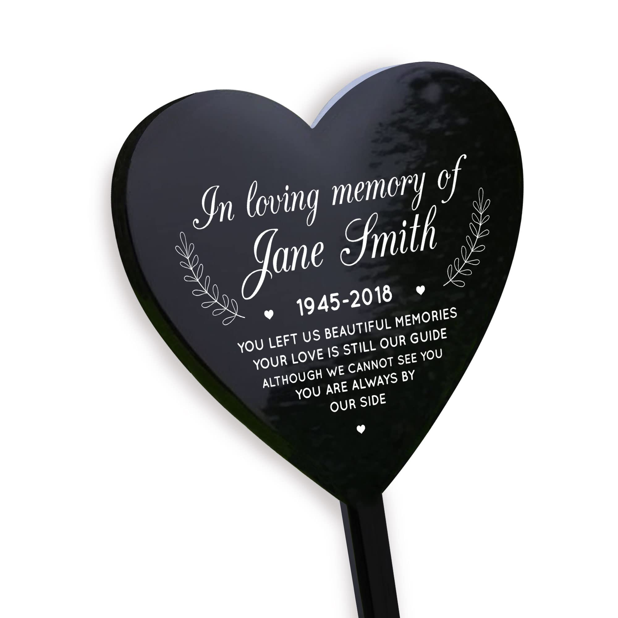 RED OCEAN Memorial Stake Grave/Tree Marker Cremation Personalised Plaque Mum Dad Nan Grandad Memorial Gifts