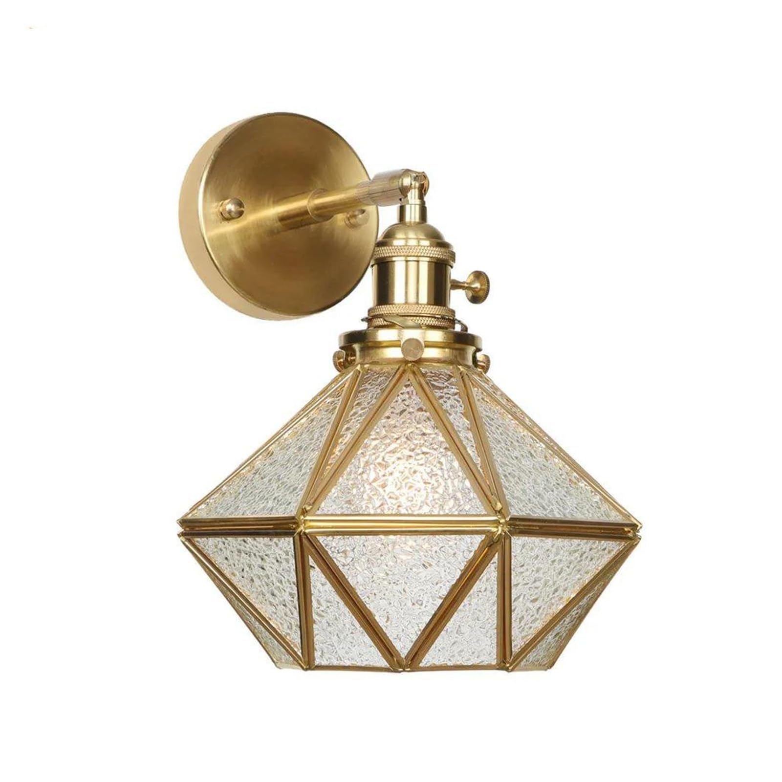 ZTCHSENZT Wall Sconces, Retro LED Wall Lights Switch Porch Stair Bathroom Mirror Light Loft Decor V-intage Copper Lamp Sconce Murale,G
