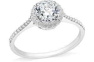 Anillo de acero inoxidable para mujer de 2.0 quilates para compromiso, propuesta, aniversario de bodas