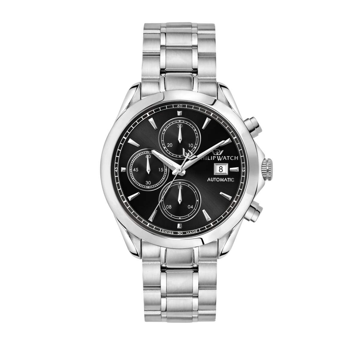 Philip WatchBlaze Men's Watch Black Made of Steel - R8223165002