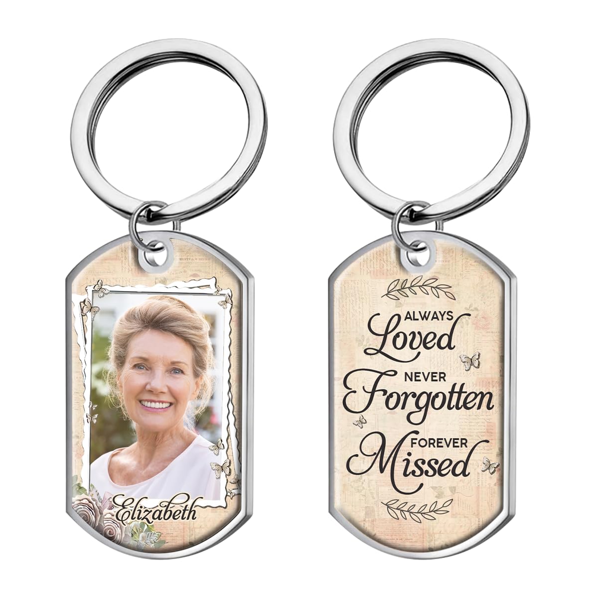 Pawfect House Personalized Keychains - Memorial Gifts For Loss Of Mother, Loss Of A Mother Sympathy Gifts, Grief Gifts, Picture Keychains, Bereavement Gifts For Loss Of Mother, Customized Keychains