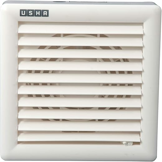 Usha Crisp Air Premia BV 150mm Sweep Size, 8 Inch Duct Size Exhaust Fan (White)