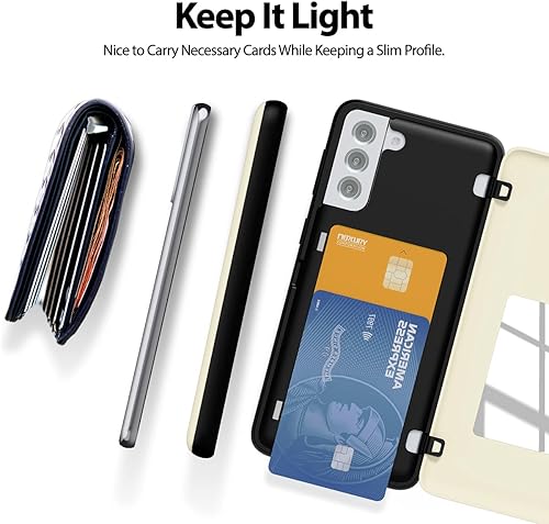 Miniatura 240 de GOOSPERY Parachoques magnético para puerta compatible con Galaxy S23, tarjetero tipo cartera, cierre automático, protección de doble capa resistente