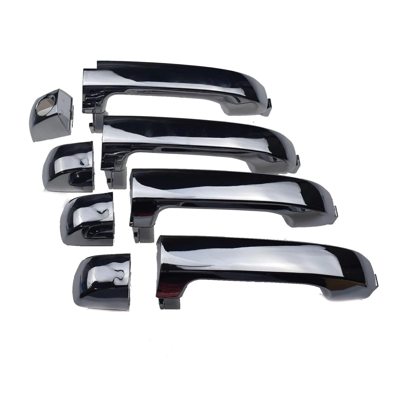 Eshgtuo Four Sides Interior Door Handle Replacement Front Rear Left Right Outside Door Handles For Hyundai For Ix55 For Veracruz 2007-2012 826513J010 Interior Door Pull Handle Trim(Four Sides)