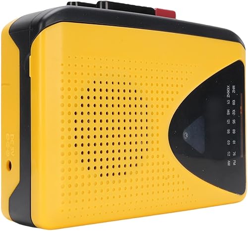 Miniatura 4 de Zopsc Reproductor de casete retro con radio AM FM, función de grabación, soporte de altavoz Bluetooth, micrófono y altavoz integrados, diseño