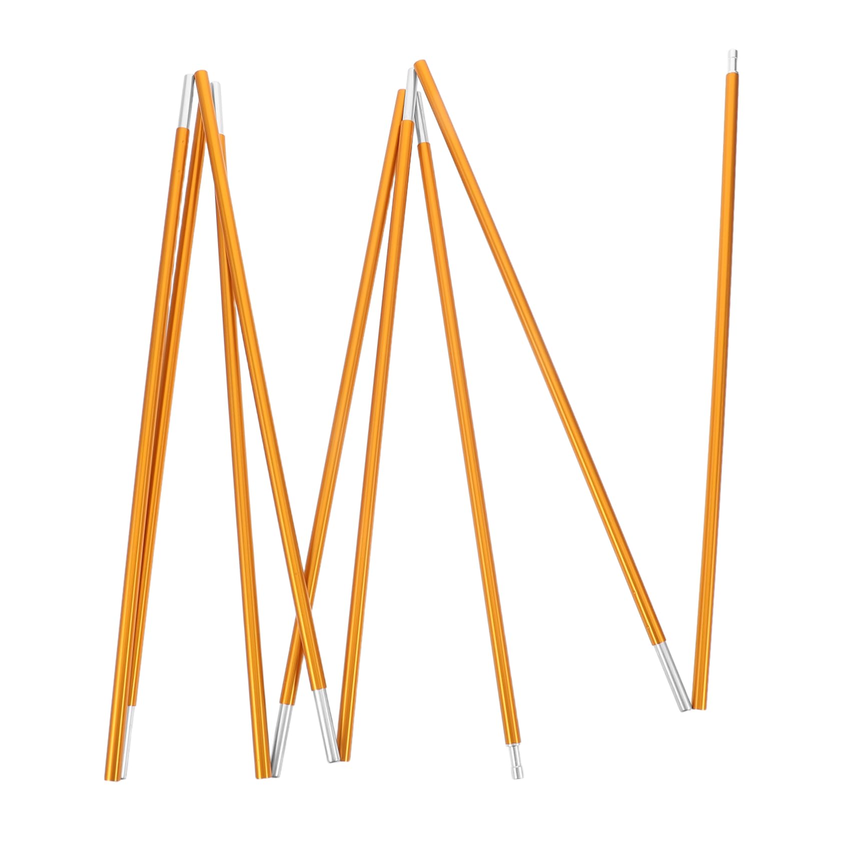 Mikinona Barra de Soporte para Tienda de Campaña de Aluminio de Secciones y Resistente para Camping y Senderismo Accesorio de Reparación Versátil para Toldos y Carpas