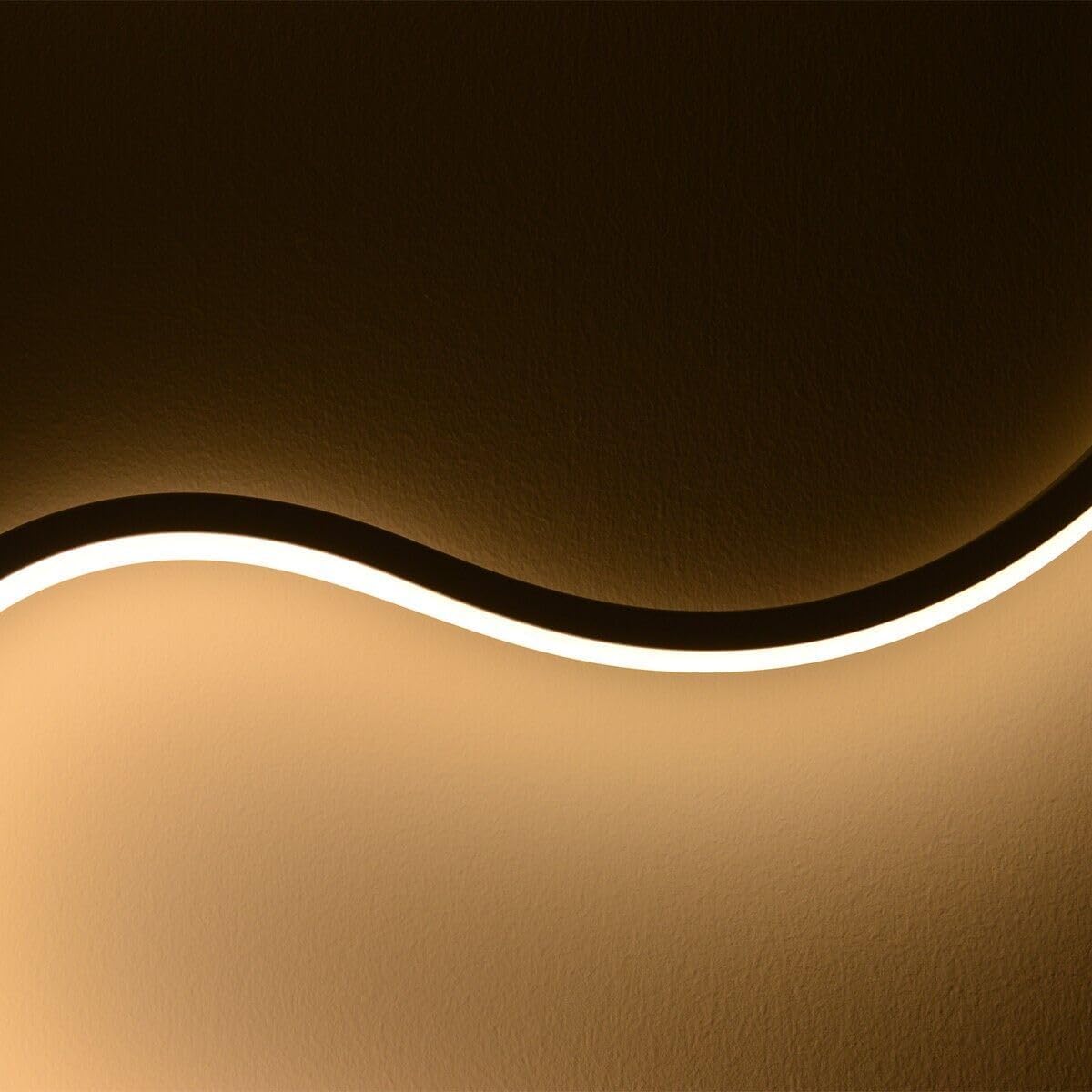 Applique da Parete Interno, Applique LED 28W Design Moderno, Forma Sanke Curvo, LED CCT 3 STEP Regolazione della Luce da 3000K a 6500K, Ideale per Camera da Letto, Salone, Studio, Ufficio, B&B, Hotel