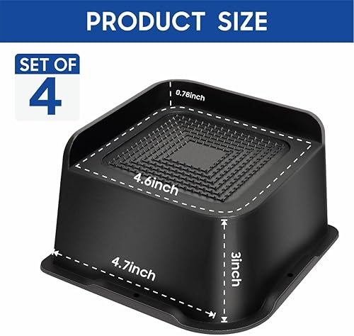 Miniatura 5 de Elevadores de cama resistentes de 3 pulgadas, elevadores de muebles en forma de L, elevador de silla elevador para sofás, sofás, escritorios, juego