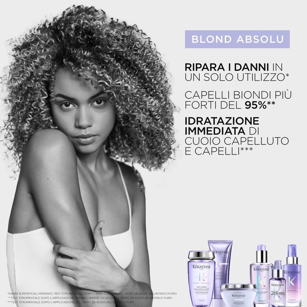 KÉRASTASE Blond Absolu, Siero Idratante, Per Cuoio Capelluto Secco e Capelli Decolorati, Con 2% Di