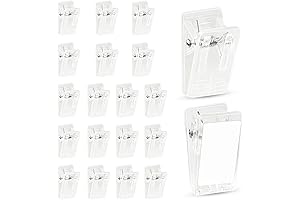 Self-Adhesive Clips: Command Quartz Spring Clips for Wall Hanging