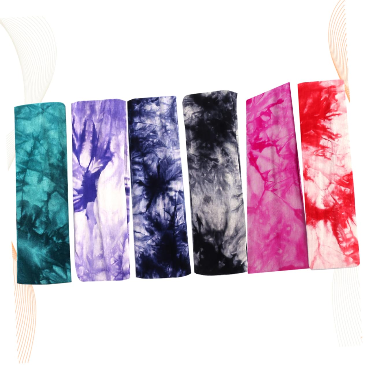 FRCOLOR 3 Juegos De Bandas Elásticas Para El Cabello De Brillantes Surtidos Diademas Teñidas Para Deportes Y Moda 6 Piezas X 3