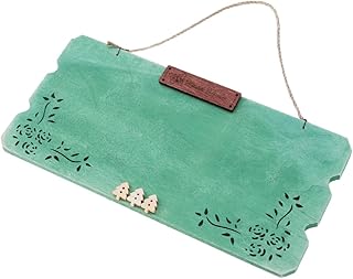 Levemolo Door Sign Memorial Plaque Door Signs for Office Blank Door Sign Office Door Signs Hanging Plaque Blank Doorplate Door Plaque European Style House Number Pendant Wooden Green